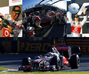 пазл Льюис Хэмилтон - McLaren - Мельбурн, Австралия Гран-при (2011) (2-е место)